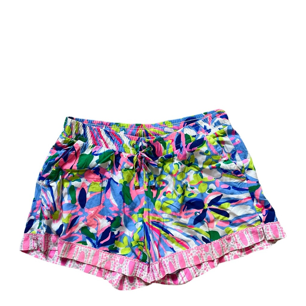 Lilly Pulitzer Katia‎ Shorts Women's XS 5" Bright Lightweight Rayon EXCELLENT ✅